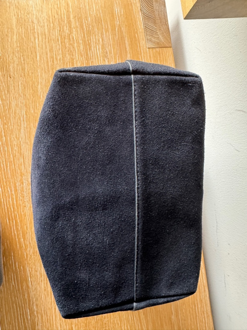 NWT MADEWELL Essential Belted Bucket Tote Juniper Berry Navy Suede NX034 - Picture 8 of 15